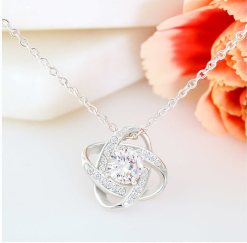 Keep Me In Your Heart - Love Knot Necklace